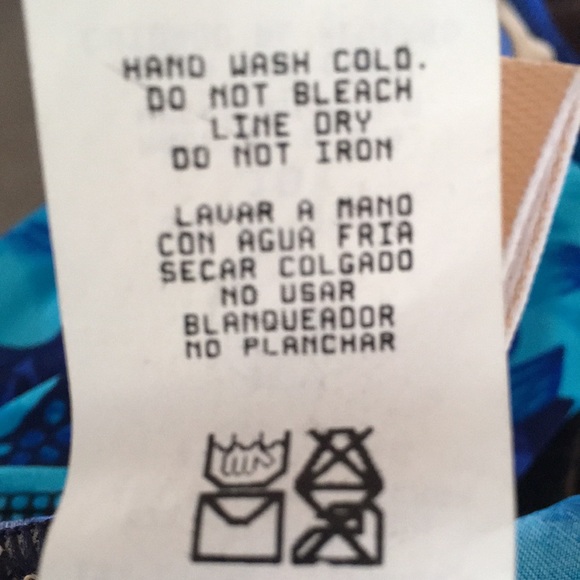 Vintage LE COVE One Piece Blue Swimsuit Size 10 - Picture 11 of 11